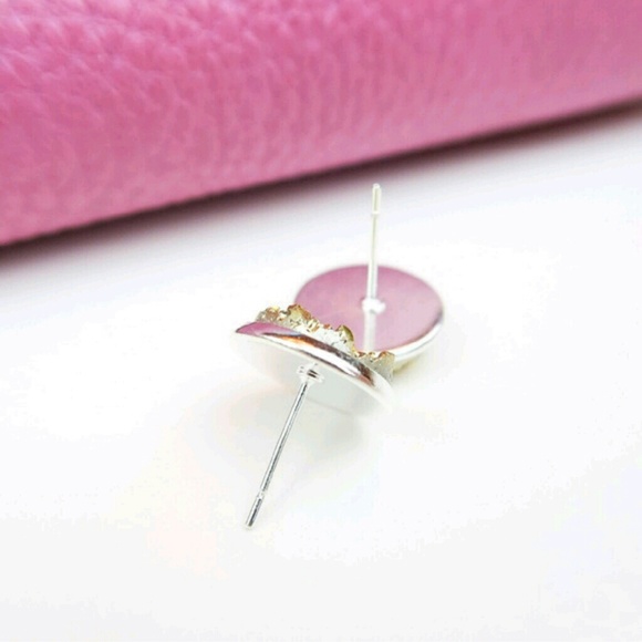 Jewelry | CHIC GOLD SPARKLE DRUZY STUDS - Picture 2 of 4