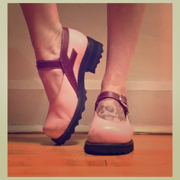 Pink Mary Janes by Fluevog