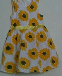 Girls sunflower dress