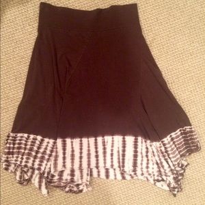 Prana brown tie dye skirt