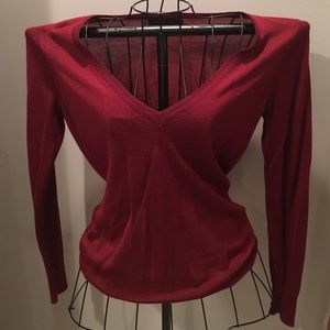 Red sweater from The Limited