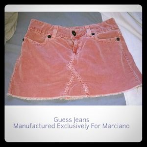 5 for$25🔥GUESS Distressed Pink Corduroy MiniSkirt