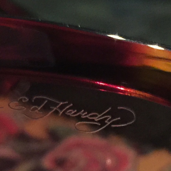 Authentic & Rare Ed Hardy Tortoise Sunglasses - Picture 4 of 4