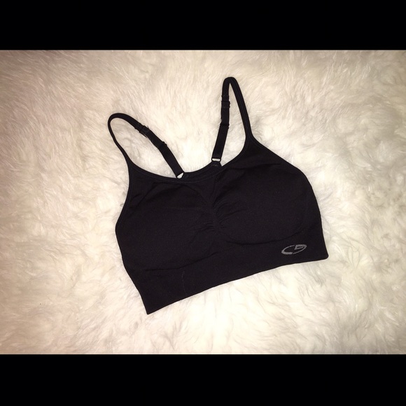 Black sport bra