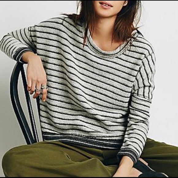 Free People Sweaters - FREE PEOPLE 'Little Ann' Stiped Dolman Pullover