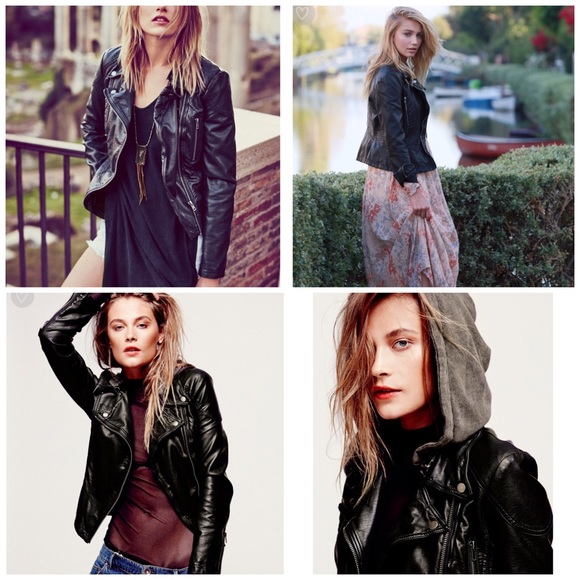 Free People Vegan Leather Jacket