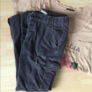 Free People corduroy cargo pants
