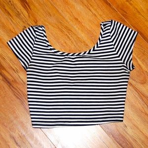 Striped crop top