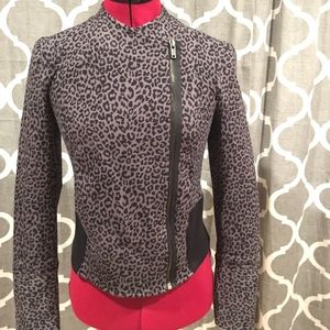 Cheetah print Moto jacket