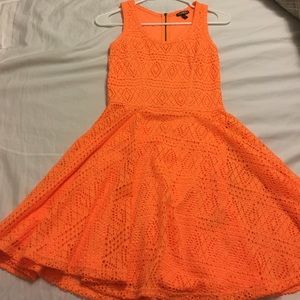 Neon Orange Express Dress