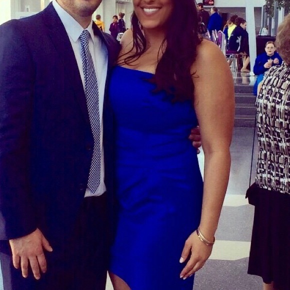 Calvin Klein Dresses & Skirts - Blue strapless dress