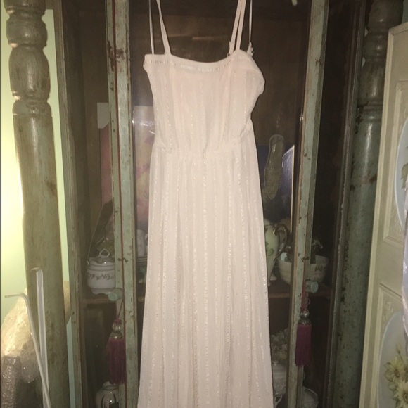 Spaghetti strap long length dress