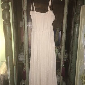 Spaghetti strap long length dress
