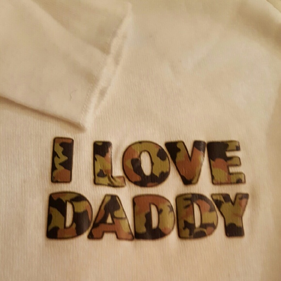 "I LOVE DADDY" longsleeve onesie (S)