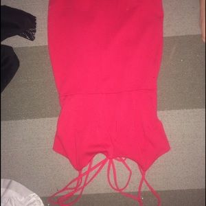 Red strappy dresss