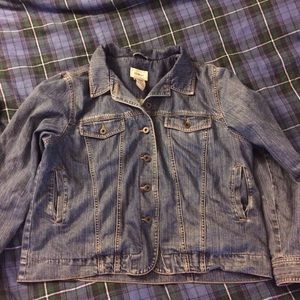 Lined LL Bean denim jean jacket
