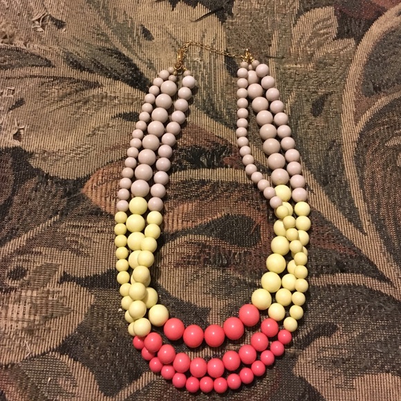 3 strand colorful necklace