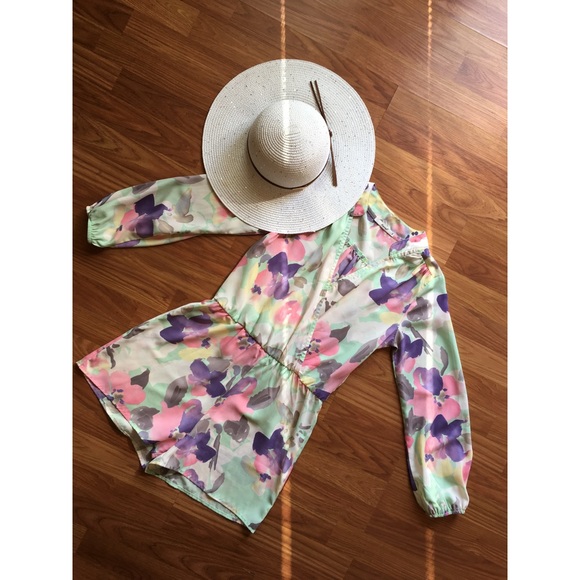 Flower Long Sleeve Romper 👒🌺