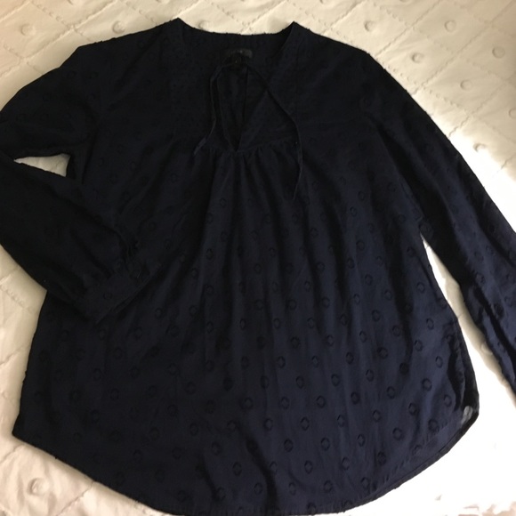 J.Crew navy blouse