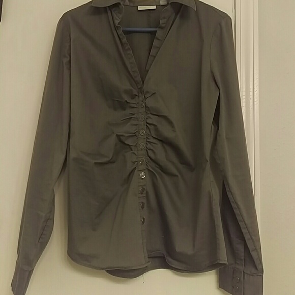 Gray New York & Company Shirt