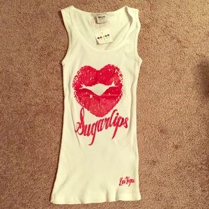 Sugar Lips white Tank top