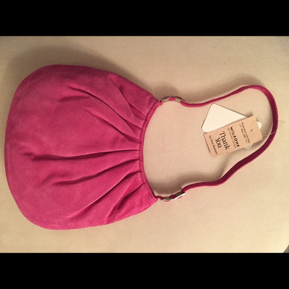 NEW Genuine suede pink purse
