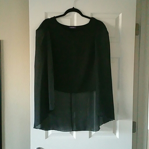 Sexy Black Cape Top