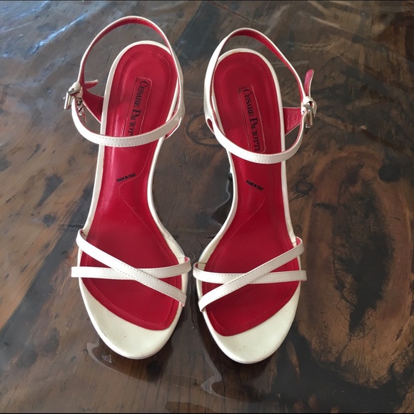Cesare Paciotti white shoes size 37 - Picture 1 of 3
