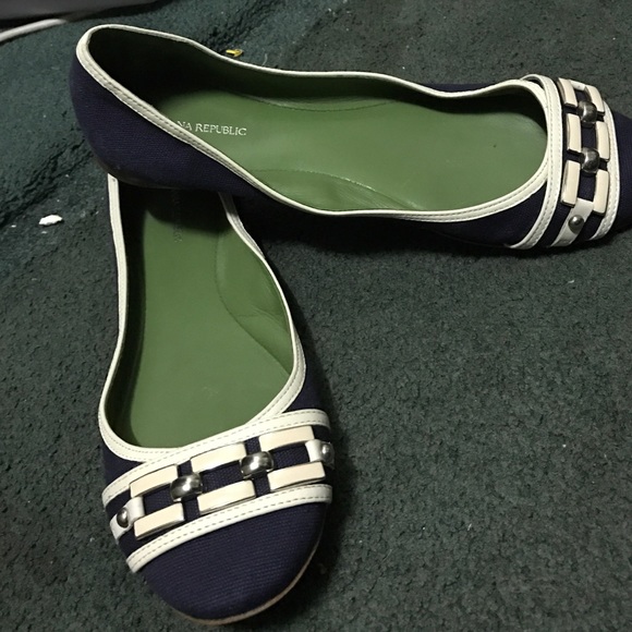 Barely worn blue and cream flats!!!! - Picture 2 of 2