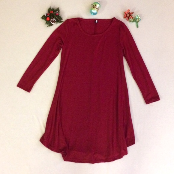 Red Flowy Dress - Picture 2 of 2