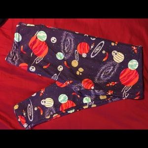 NWT Lularoe Unicorn leggings purple planets
