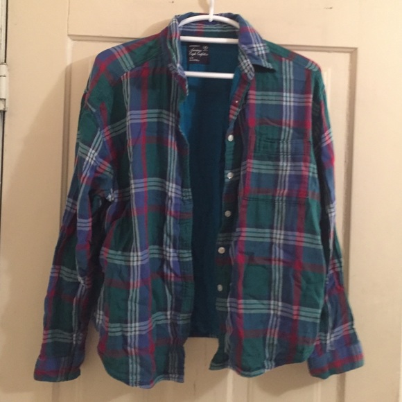 American Eagle button down plaid