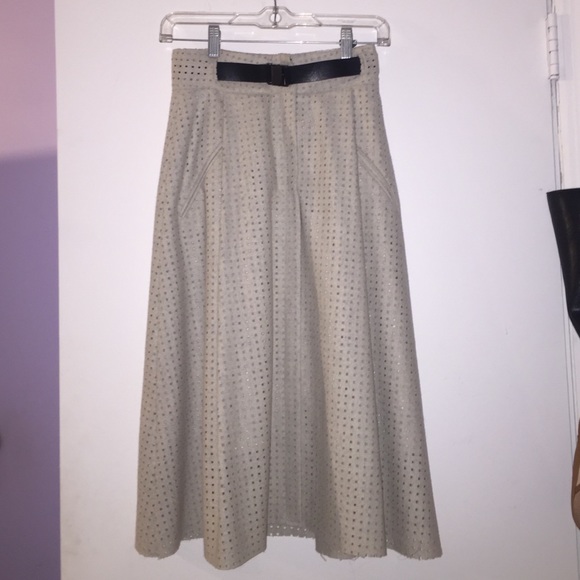 Zara Skirts - Gray midi flare skirt Zara Skirts - Gray midi flare skirt