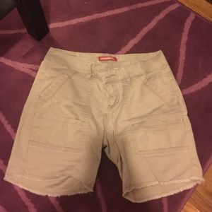 Beige cargo shorts