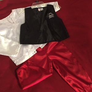 Toddler size 4 pirate costume