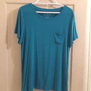 American Eagle Teal Soft and Sexy T