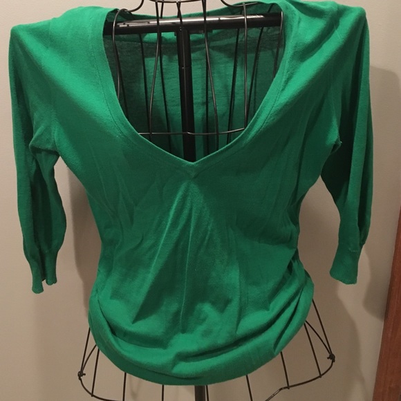 Green sweater from The Limited