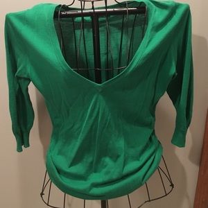 Green sweater from The Limited