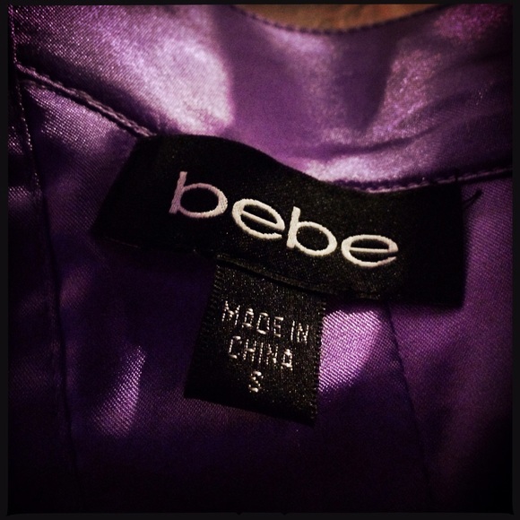 Bebe- mauve/lilac silk top - Picture 4 of 4