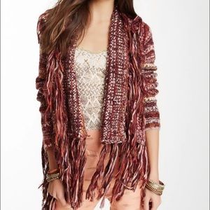 Free People Fringe Cardigan