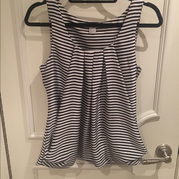 H&M Navy and White Top Size 6