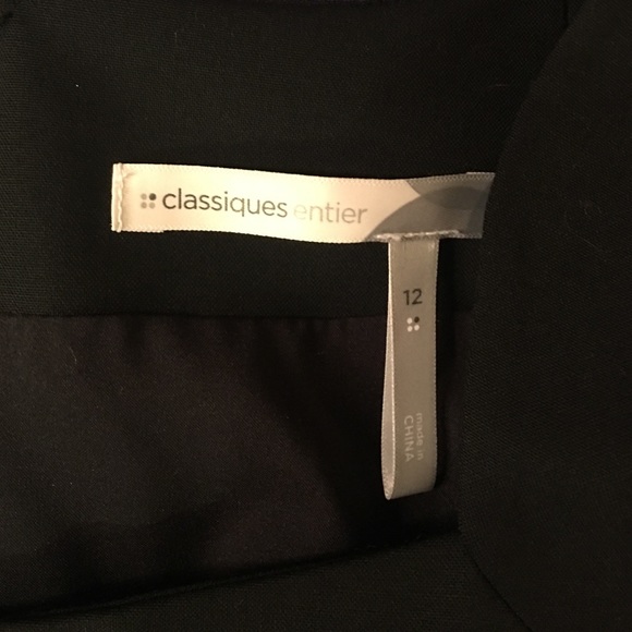 Classiques Entier Faux Pocketed Black Dress - Picture 3 of 4