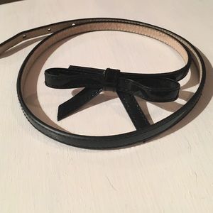 Black belt with bow