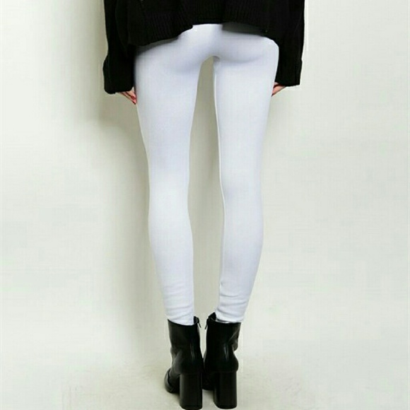 Cozy Off White Leggings - Picture 2 of 4