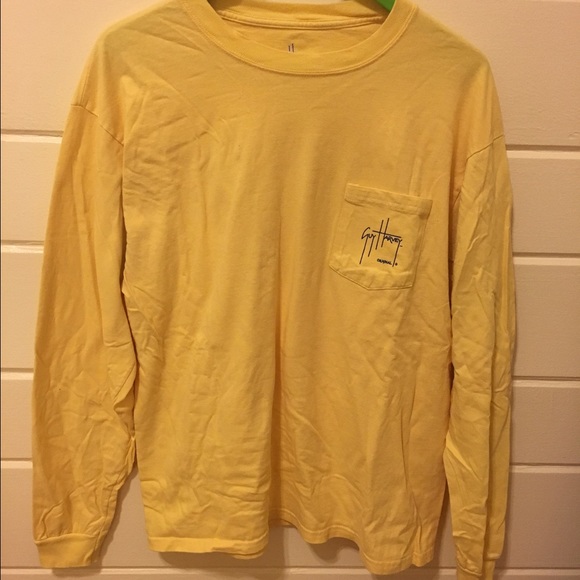 Yellow Long sleeve Guy Harvey Tee