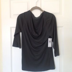 REDUCED! Brand New Three Dots Drape Top (Green)