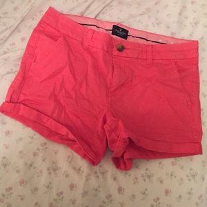 AEO Coral twill midi shorts