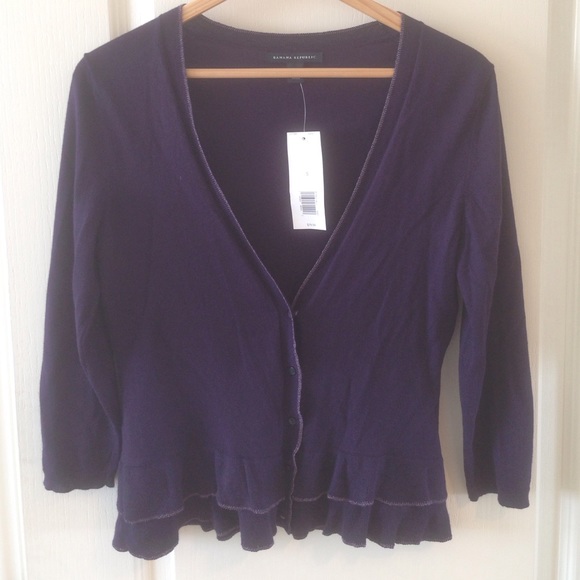 NWT banana republic ruffled cardigan!