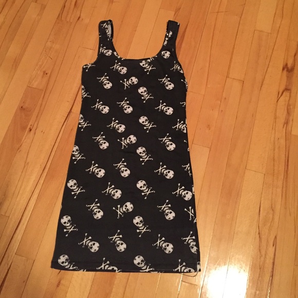 Skull fitted tank dress.