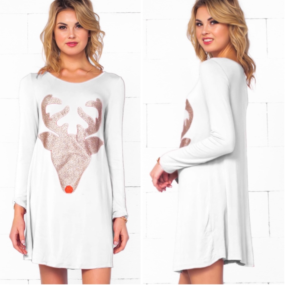 Glitter Reindeer Tunic - Picture 6 of 8
